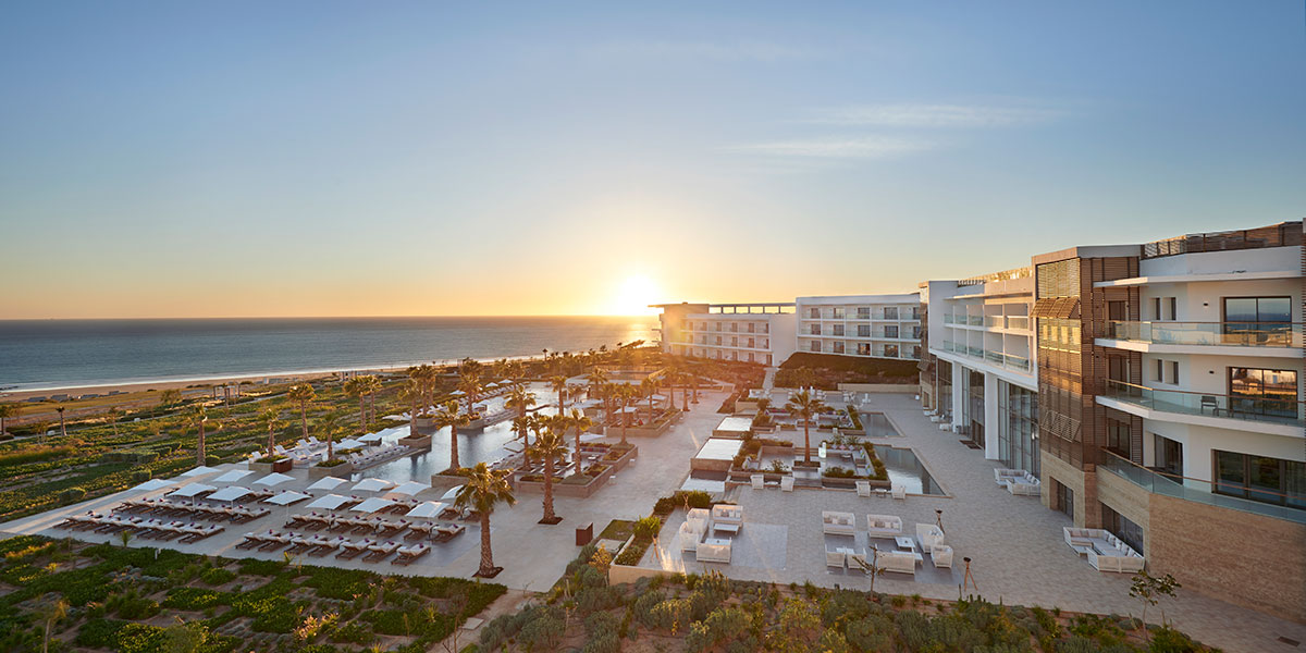 Hotel en bord de mer