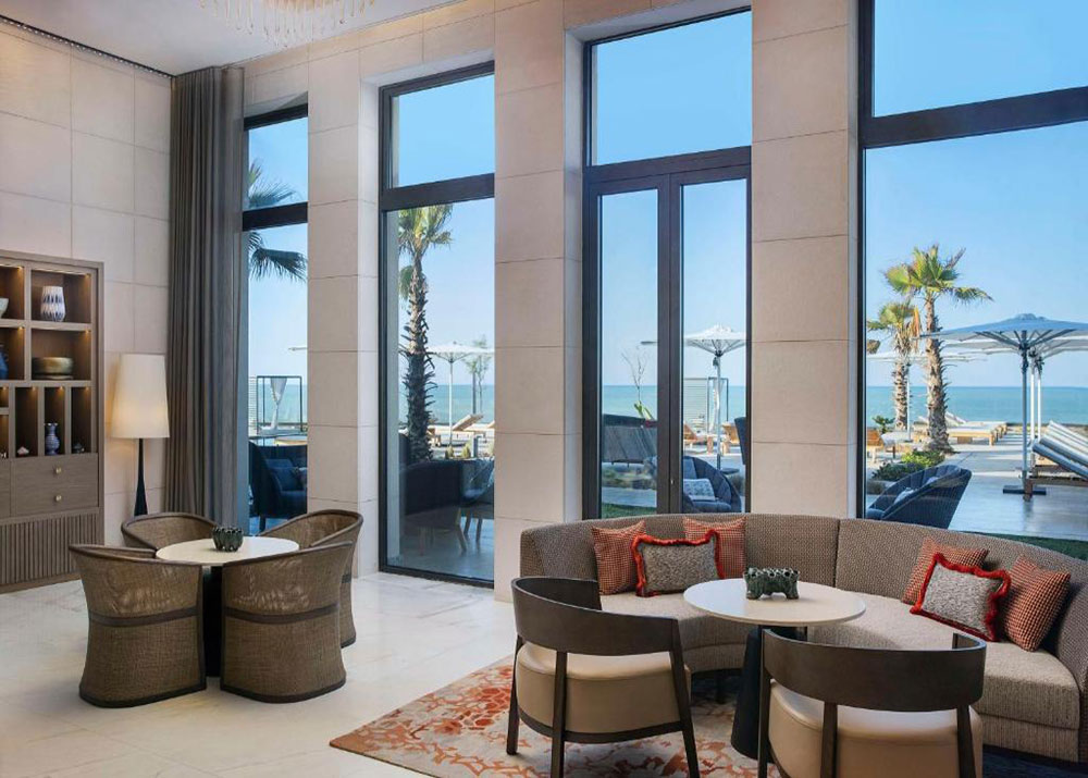 Salon vue sur la Mer et la piscine