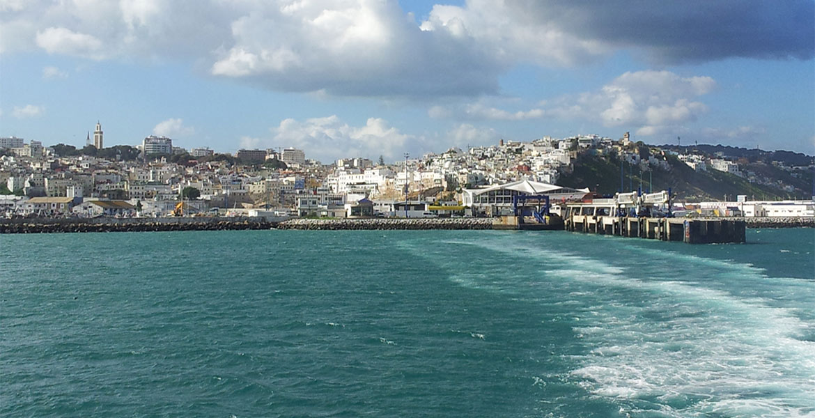 Tanger vues depuis la mer